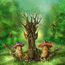 Схема вышивки «Леший»