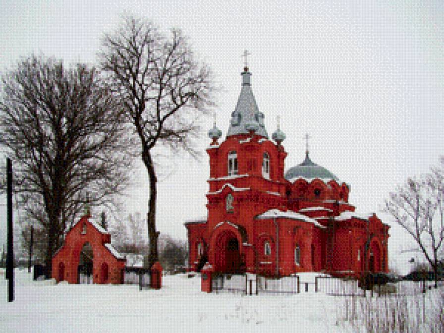 Церковь Св. Николая Чудотворца в д. Котлы - церкви, пейзаж, соборы, купола, храмы - предпросмотр