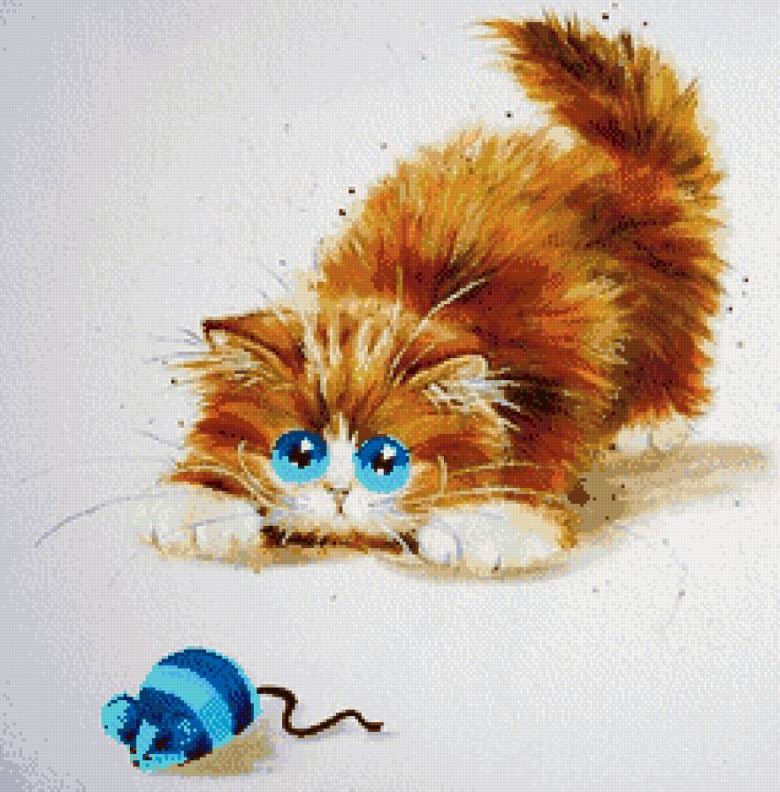 Кошки художник Kim Haskins - кошки, работы художников - предпросмотр