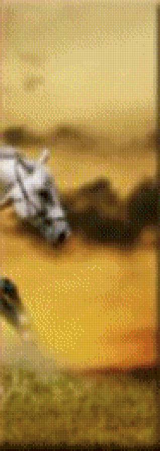 лошади часть 5 - полиптих, лошади, кони - предпросмотр