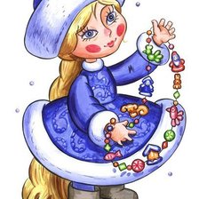 Схема вышивки «Снегурочка»