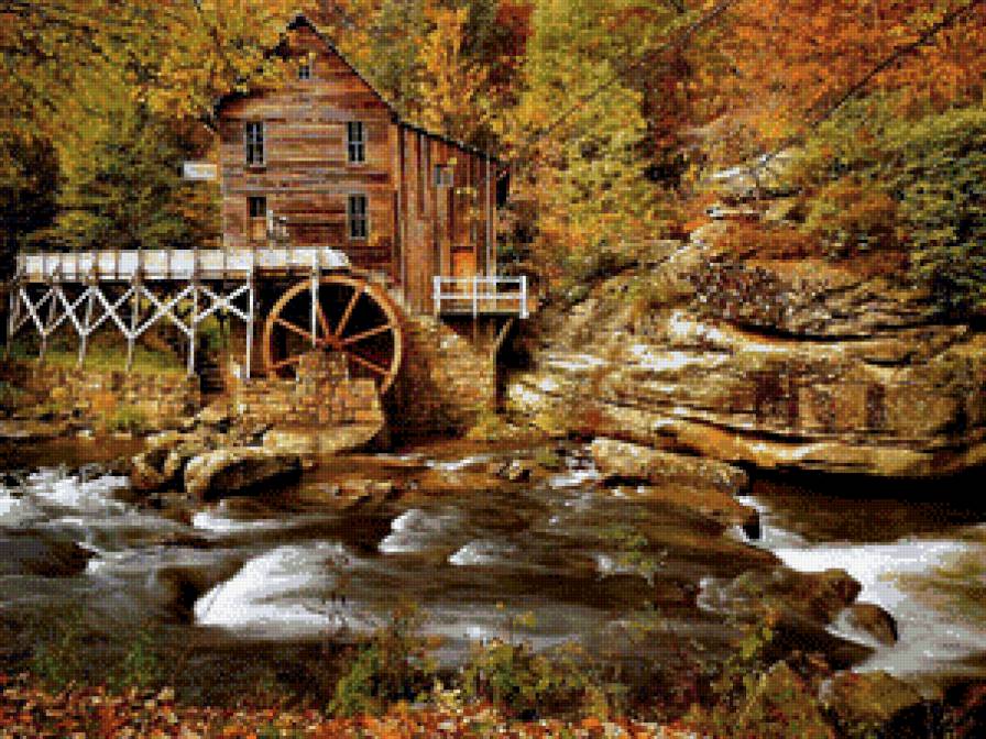 Природа - природа, осень, дом - предпросмотр