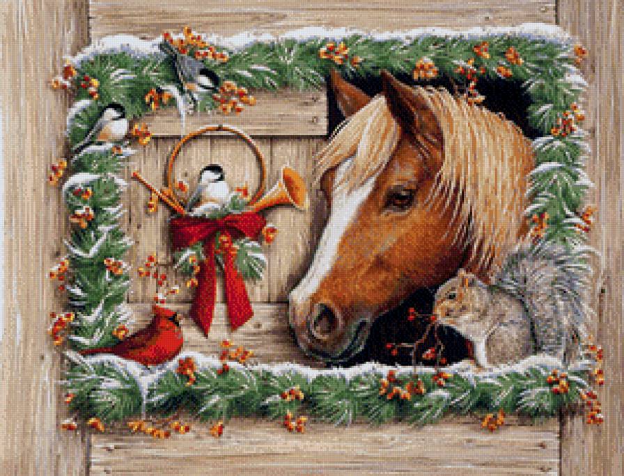 год лошади - новогодняя - предпросмотр