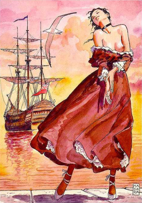 Ассоль - акварель, живопись, девушка, мило манара - оригинал