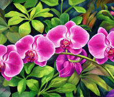 Схема вышивки «тропическая красавица»