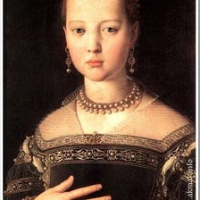 Схема вышивки «Портрет Марии Медичи.»