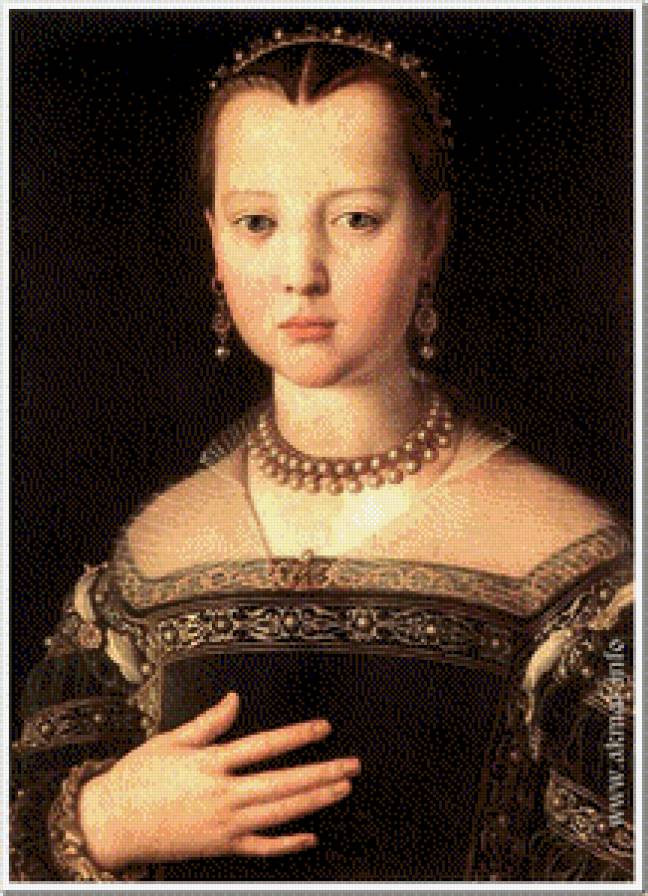 Портрет Марии Медичи. - портреты, картины, девушки, принцессы - предпросмотр