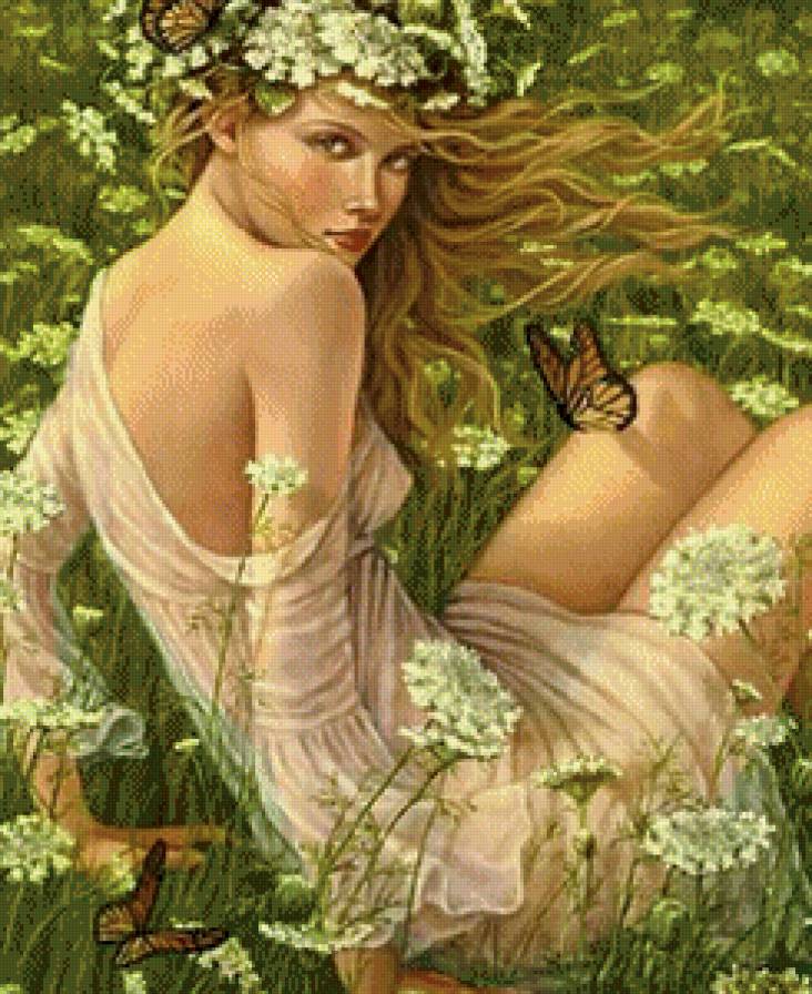 Поляна сказок - фентези, дама, девушка, красавица - предпросмотр