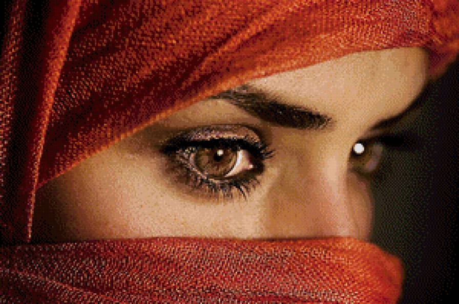 Взгляд - девушка, восток, взгляд - предпросмотр