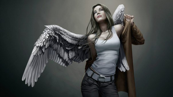 Ангел - ангел, девушка - оригинал