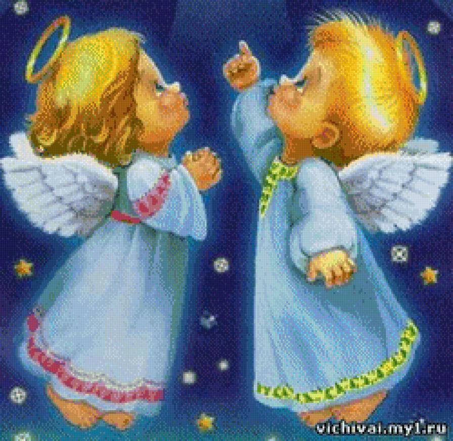 ангелы считают звезды - детские, ангелы - предпросмотр