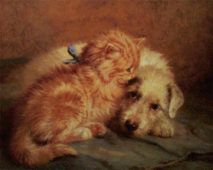 Маленькие друзья - котята, собаки, кошки - предпросмотр