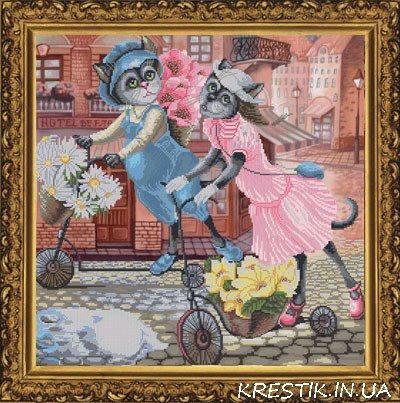 пара котов - коты, любовь, пара, кошки - оригинал