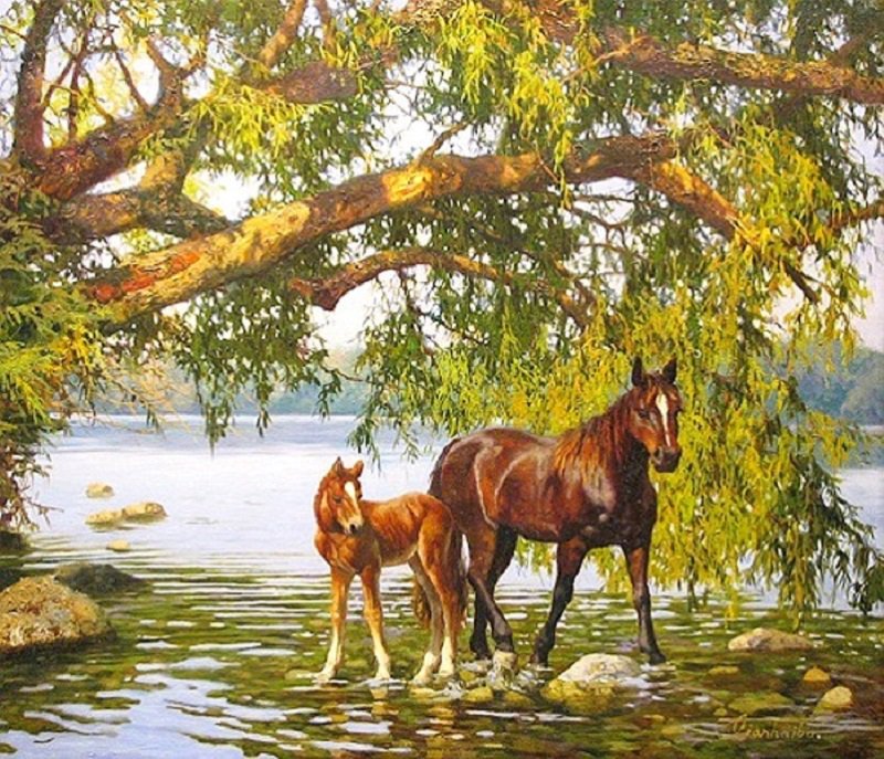 картина - картина лошади - оригинал