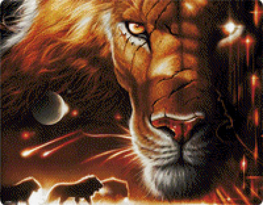 лев - фентези, львы - предпросмотр