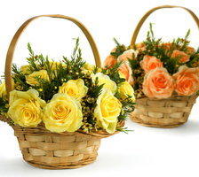 Схема вышивки «Корзина цветов»