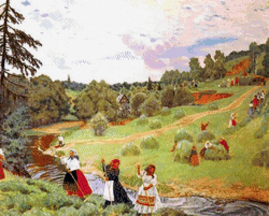 Сенокос - деревня, люди, лето - предпросмотр