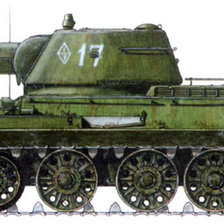 Оригинал схемы вышивки «танк» (№492790)