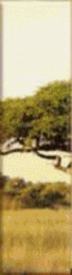 Деревья часть2 - полиптих, африка, саванна, деревья, дерево - предпросмотр