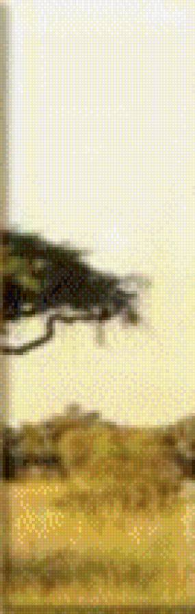 Деревья часть5 - саванна, полиптих, дерево, африка, деревья - предпросмотр