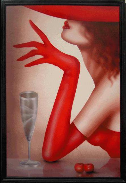 девушка в красном - девушка - оригинал