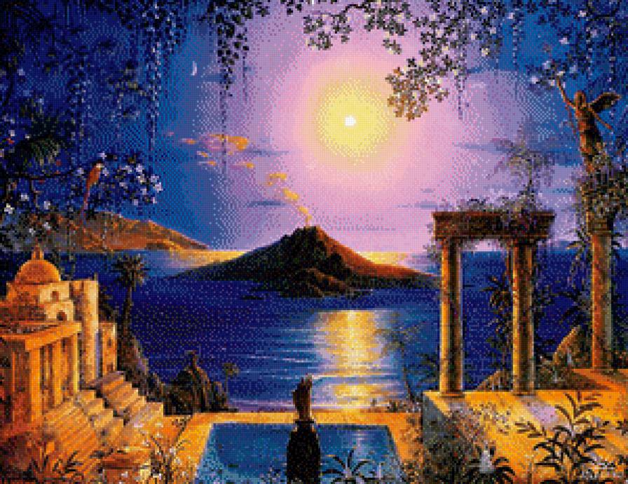 Экзотический пейзаж - море, пейзаж, природа - предпросмотр