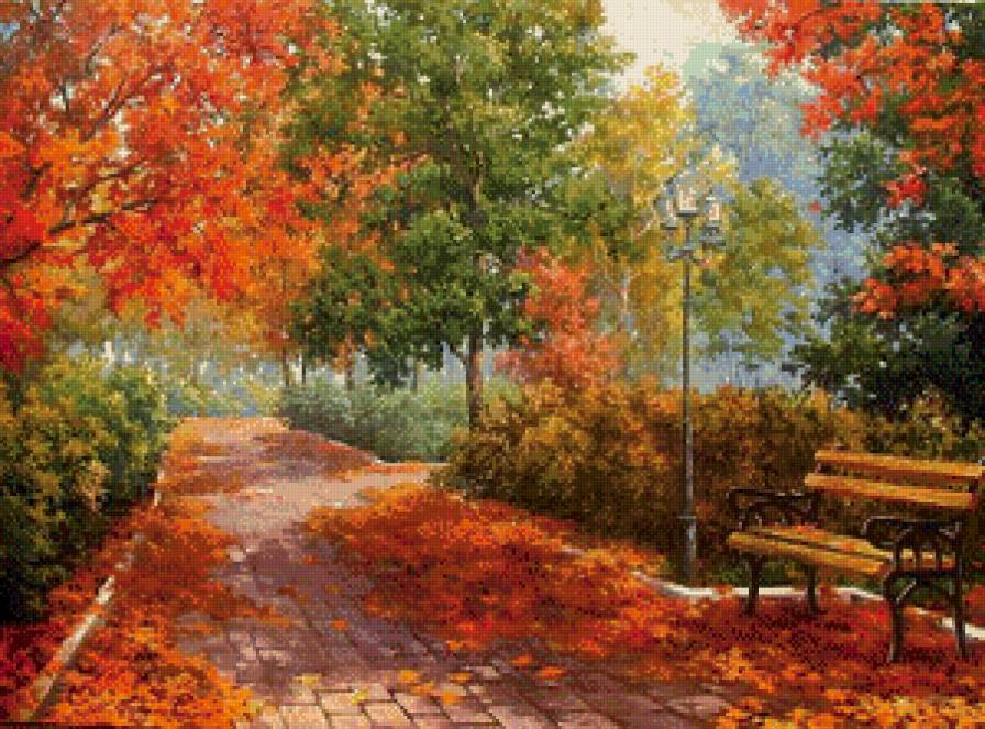 Осень в парке. - предпросмотр