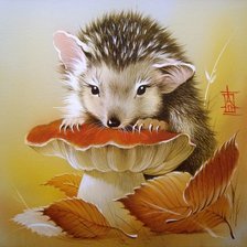 Схема вышивки «Ежик»