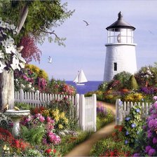 Схема вышивки «Маяк»