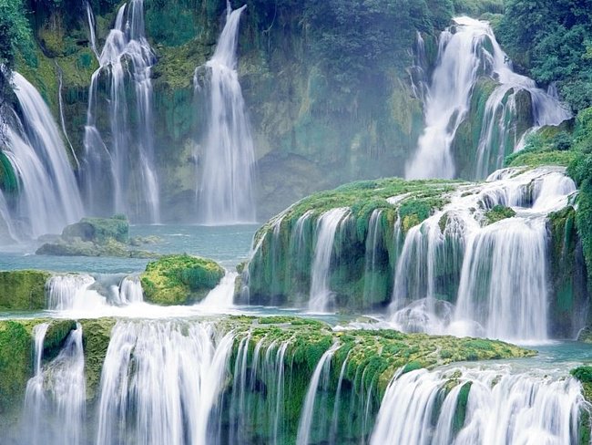 водопад - вода, водопад, природа - оригинал