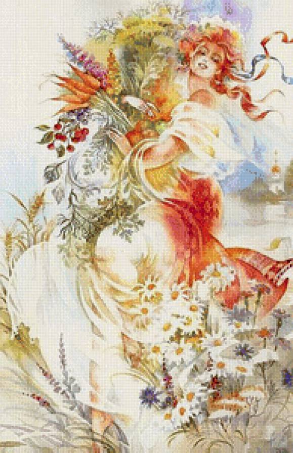 Огородница - девушка, лето - предпросмотр