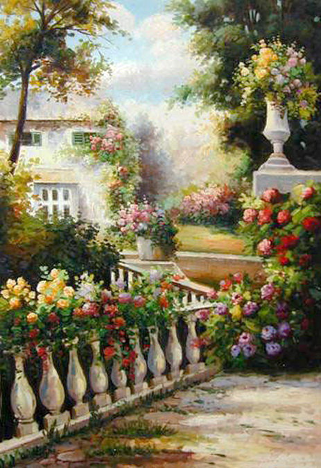 В саду - сад, цветы, живопись - оригинал
