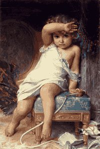 Ребенок с лошадкой - оригинал