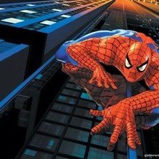 Схема вышивки «Человек Паук»