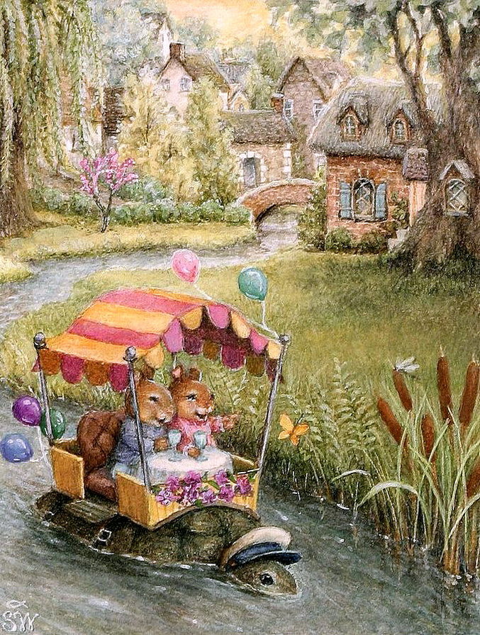 на лодочке - лето - оригинал