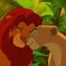 Схема вышивки «Лев и львица»