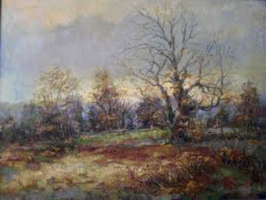 Jesienny pejzaz - ocen, ziwopis - предпросмотр