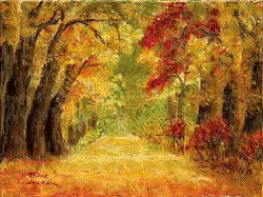 Jesienny pejzaz - ziwopis, ocen - предпросмотр