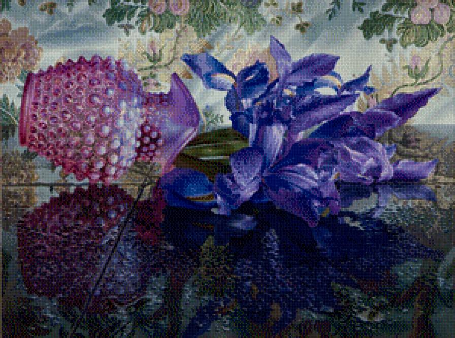 Серия "Букет" - ирисы, букет, цветы - предпросмотр