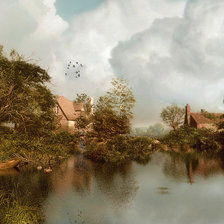 Схема вышивки «серия "пейзажы"»