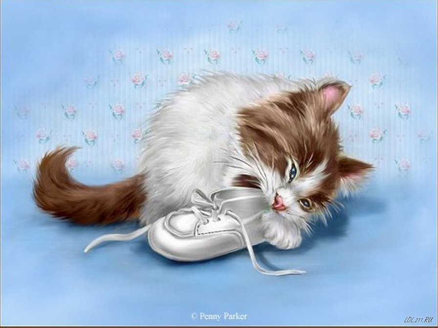 Котенок - кот, животные, детская, приколы - оригинал