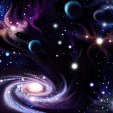 Схема вышивки «космос»