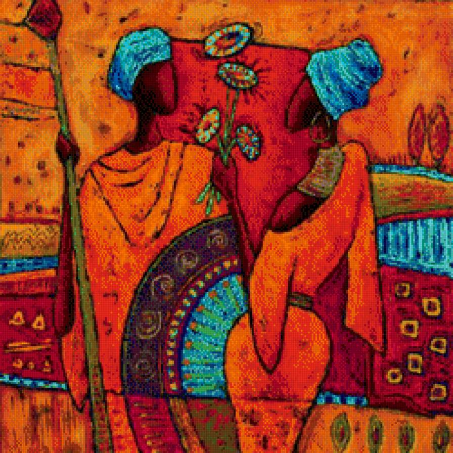 Африканские мотивы - африка - предпросмотр