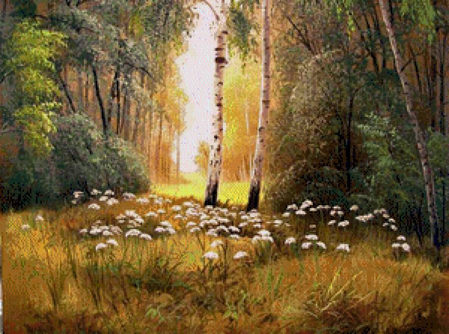 утро в лесу - пейзаж, лес - предпросмотр