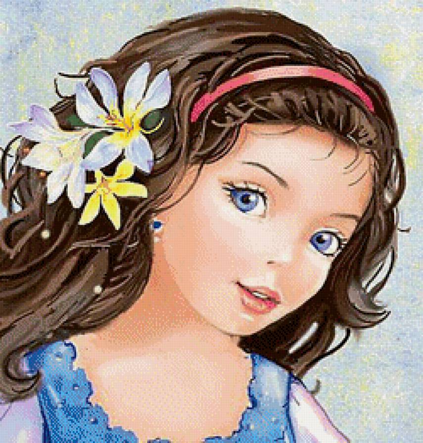 Девочка - портрет, девочка - предпросмотр