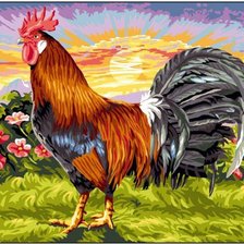 Схема вышивки «Петушок Anchor 3»