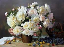 peonie - cwety, peonie, ziwopis - оригинал