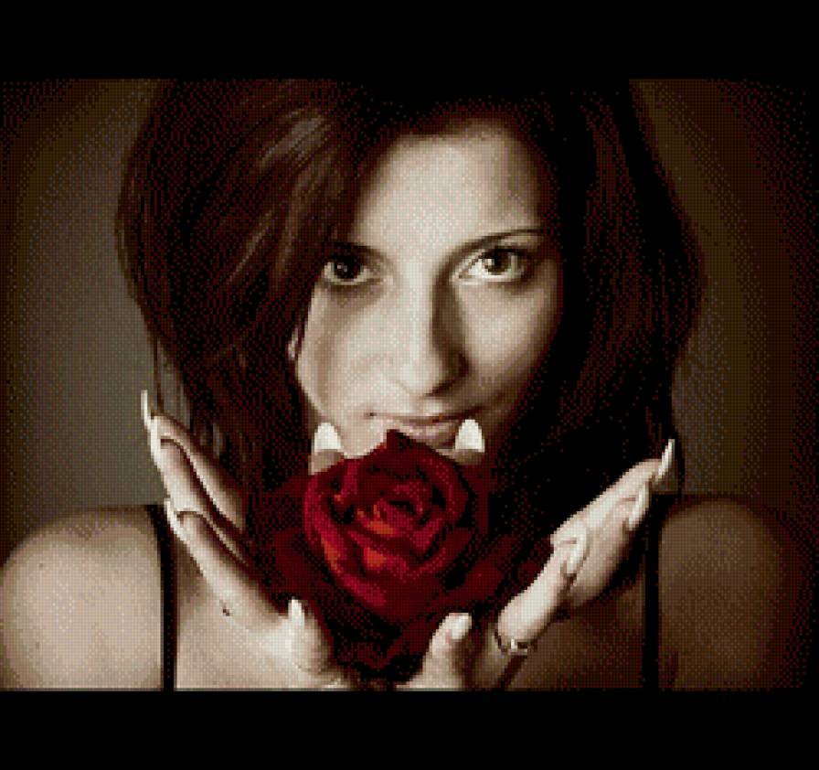 Девушка с розой - розы, девушки - предпросмотр