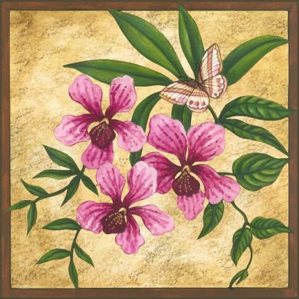 розовые цветы - оригинал