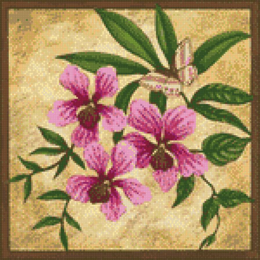 розовые цветы - предпросмотр